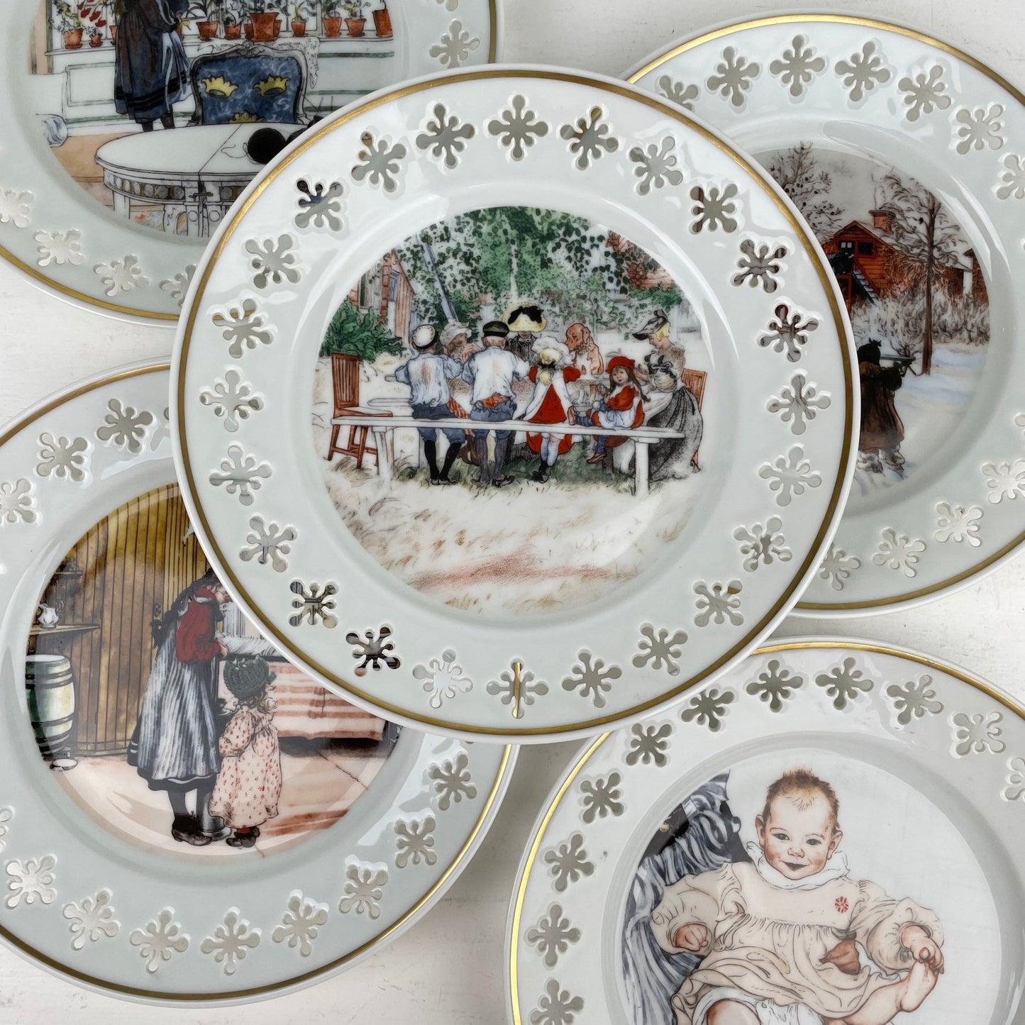 Carl Larsson platter, Bing & Grøndahl - Mission Afrika Genbrug