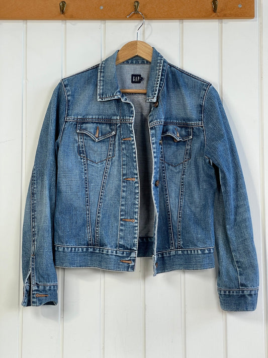 Denim Jakke str M - Mission Afrika Genbrug