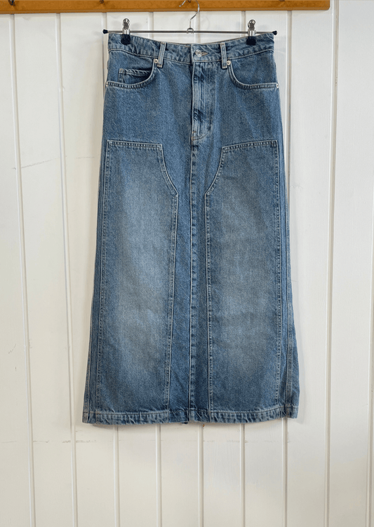Denim nederdel str S - Mission Afrika Genbrug