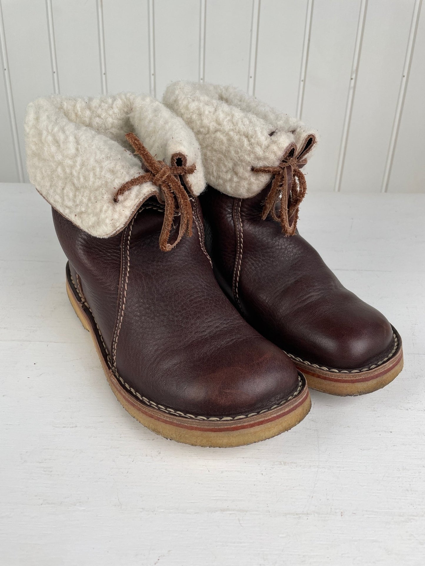 Duckfeet forede skindstøvler - Mission Afrika Genbrug