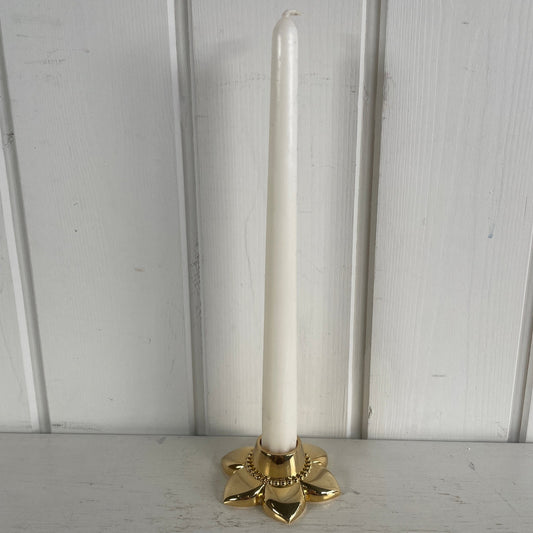 Georg Jensen “Johanne” guldbelagt lysestage. - Mission Afrika Genbrug