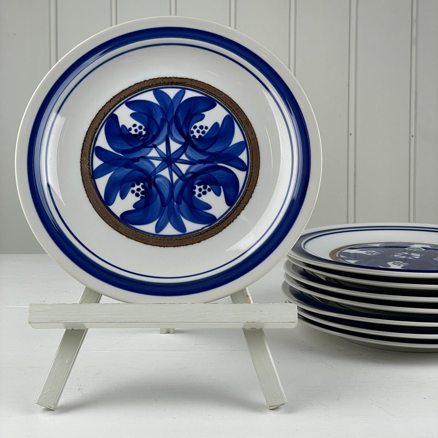 Hiline, Blå Almue middagstallerken - Mission Afrika Genbrug