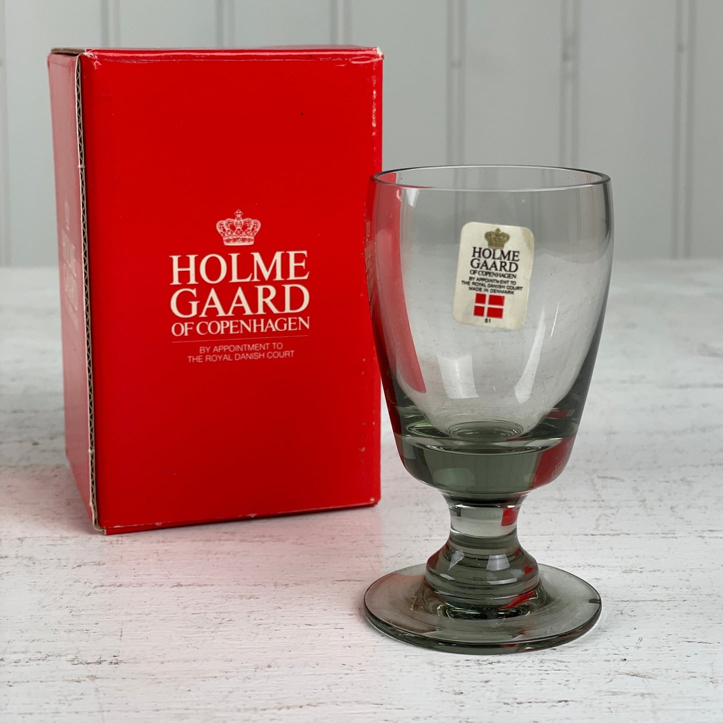 Holmegaard “Almue” snapseglas - Mission Afrika Genbrug