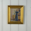 Indrammet billede, Anna Ancher, “Interiør med ung pige foran et spejl”, reproduktion - Mission Afrika Genbrug