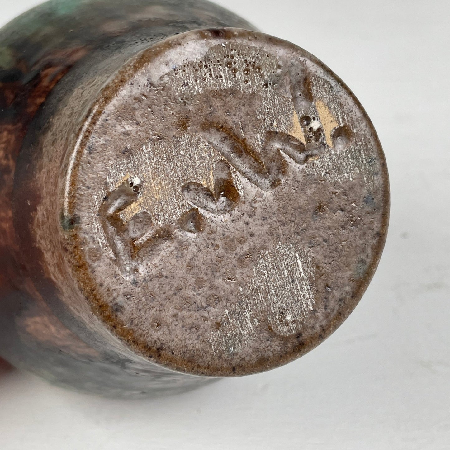 Keramik kande/vase, Etienne van Wonterghem - Mission Afrika Genbrug