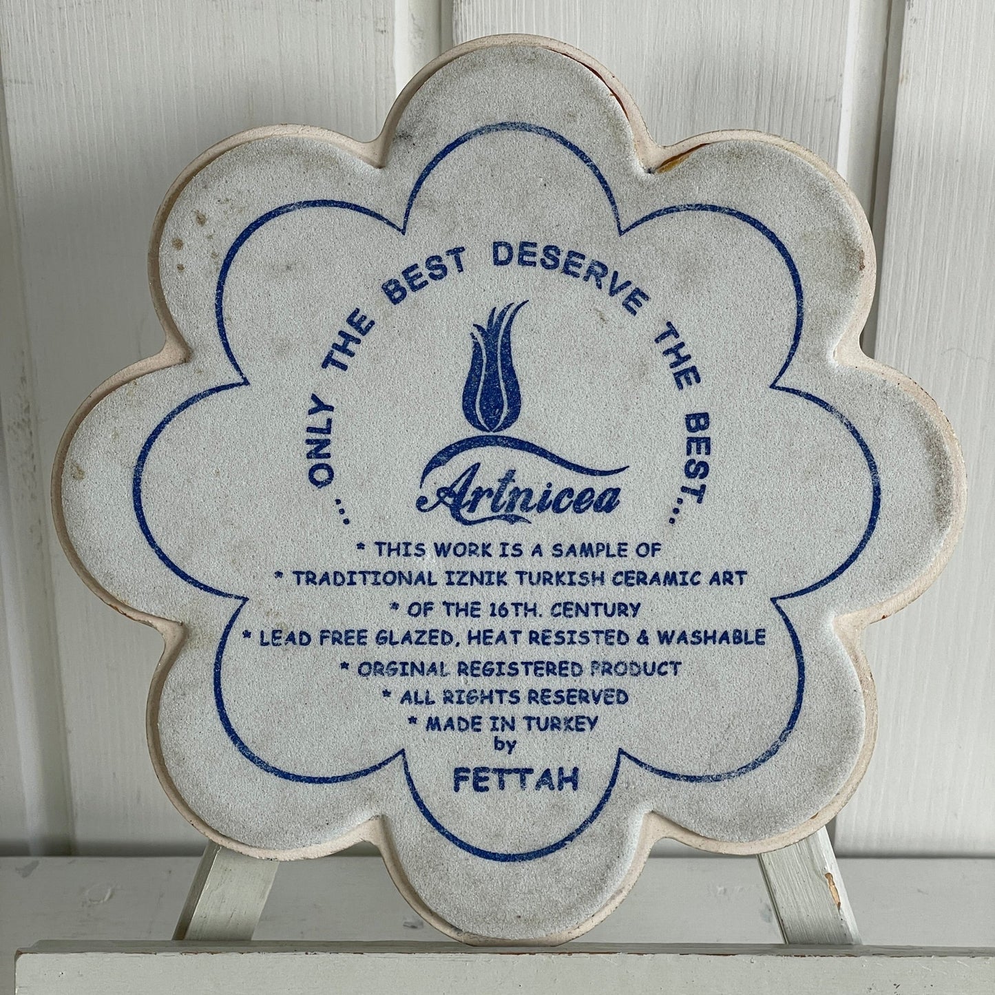 Keramik platte / bordskåner - Mission Afrika Genbrug