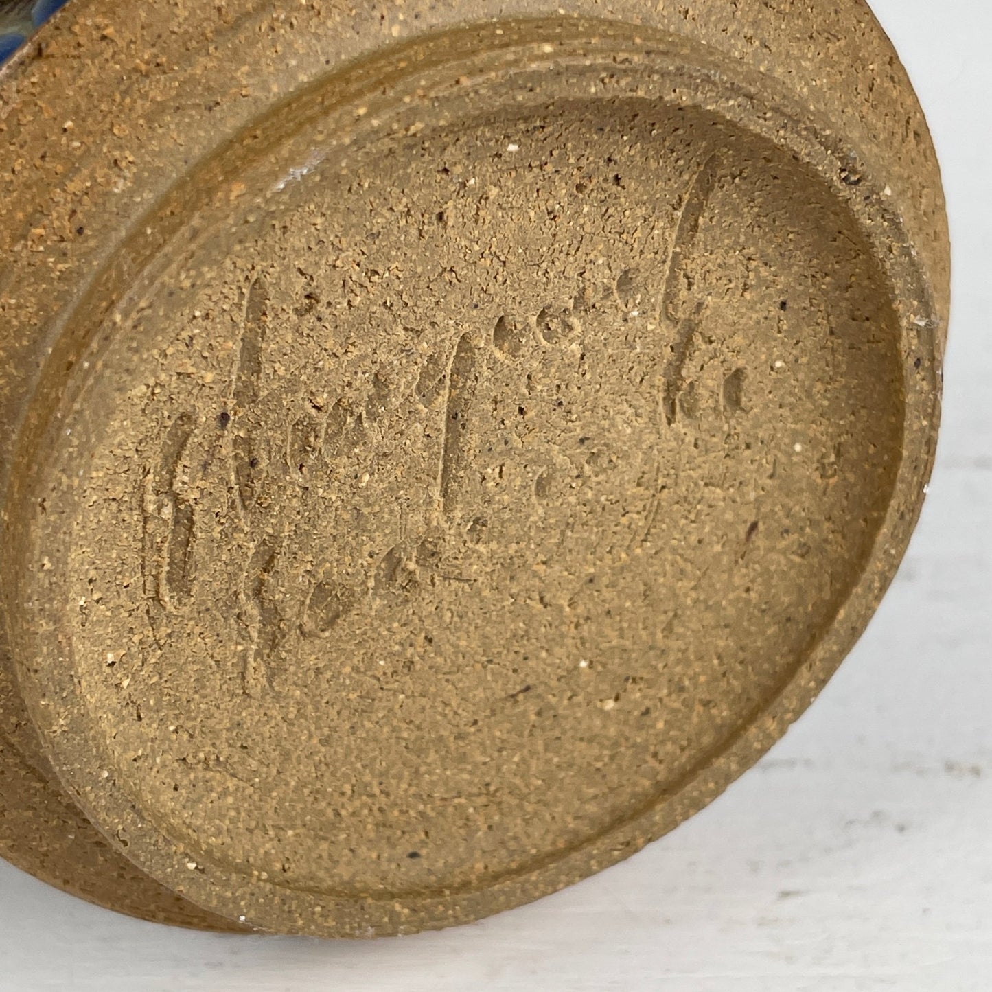 Keramik vase/lysholder, Nis Stougaard - Mission Afrika Genbrug