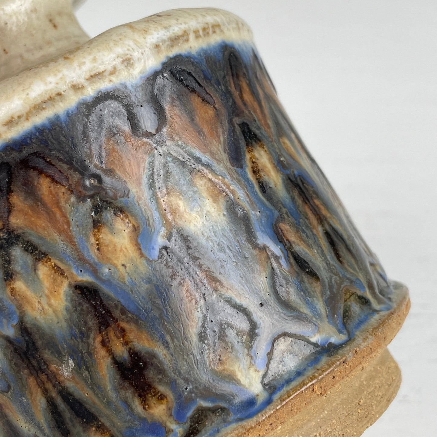 Keramik vase/lysholder, Nis Stougaard - Mission Afrika Genbrug