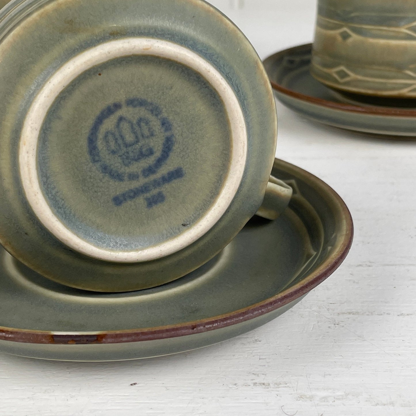 Kop med underkop m. afslag, Rune, Bing & Grøndahl - Mission Afrika Genbrug