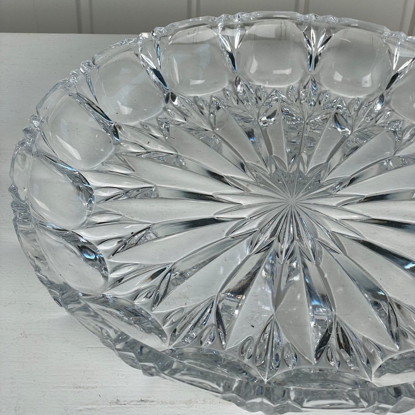 Krystal fad ø28cm. - Mission Afrika Genbrug