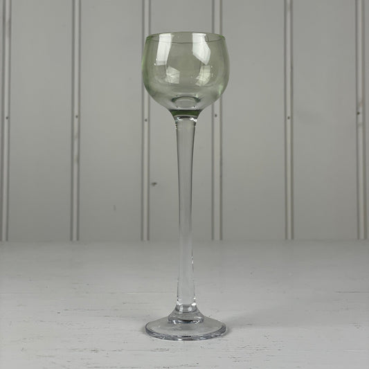 Lyngby grøn likør/snapseglas - Mission Afrika Genbrug