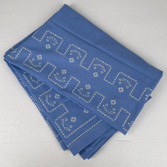 Lyseblå vintage dug - Mission Afrika Genbrug