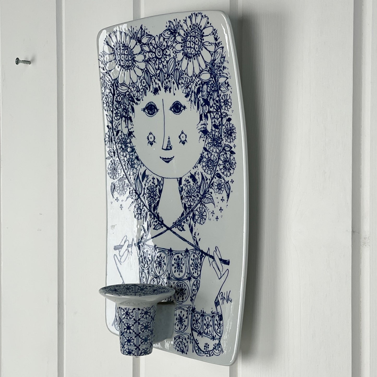 Lysestage, væghængt, Bjørn Wiinblad - Mission Afrika Genbrug