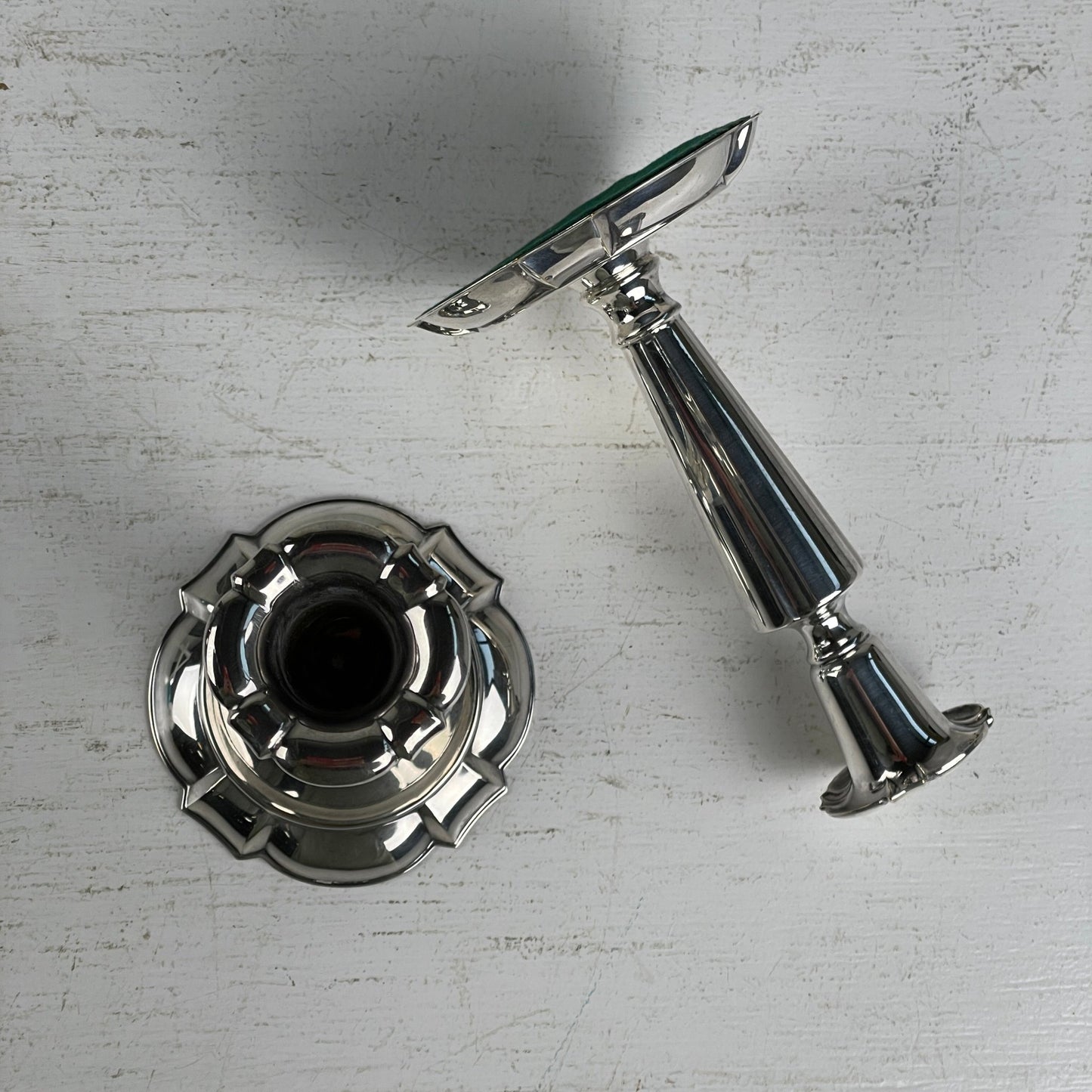 Lysestager, sølvplet - Mission Afrika Genbrug