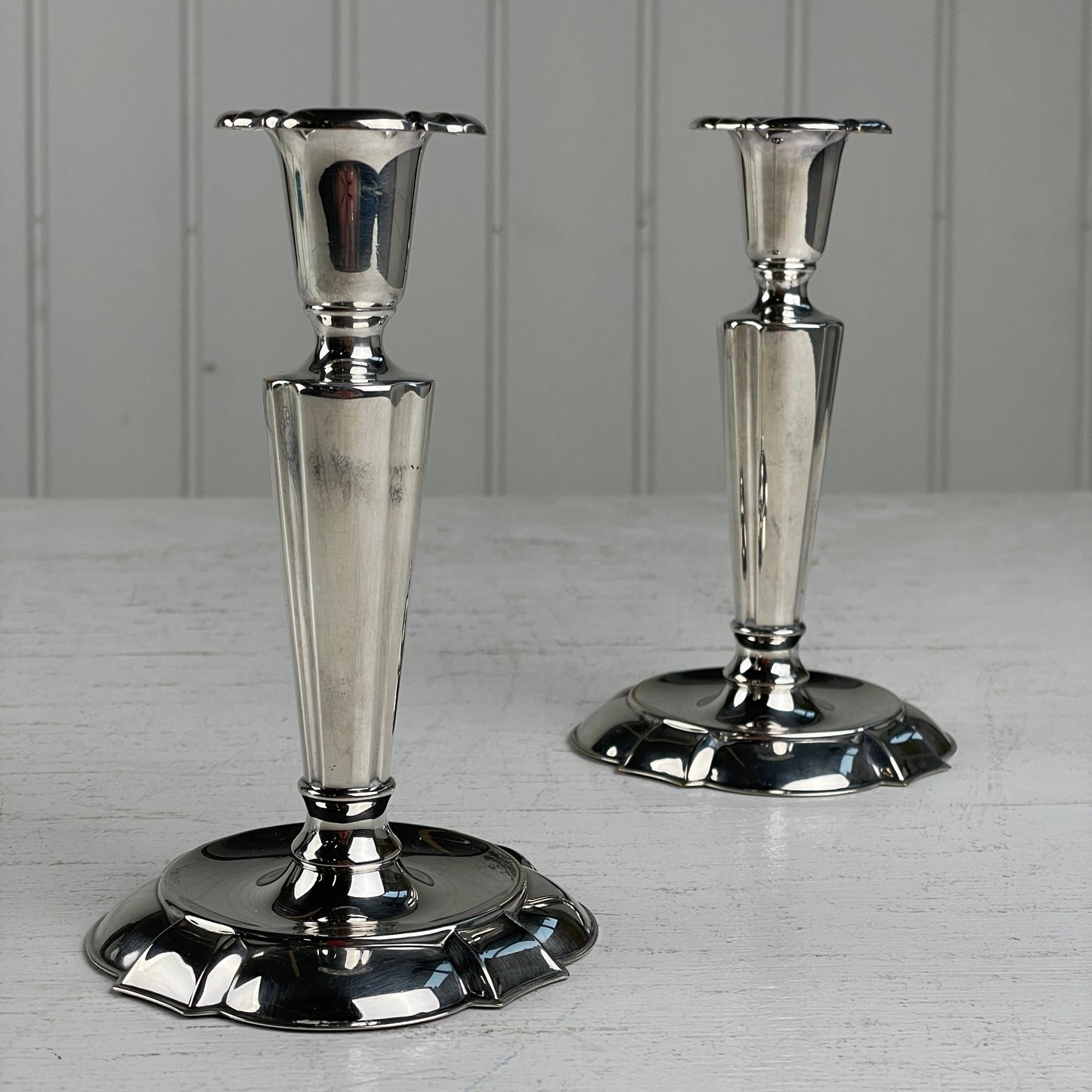 Lysestager, sølvplet - Mission Afrika Genbrug