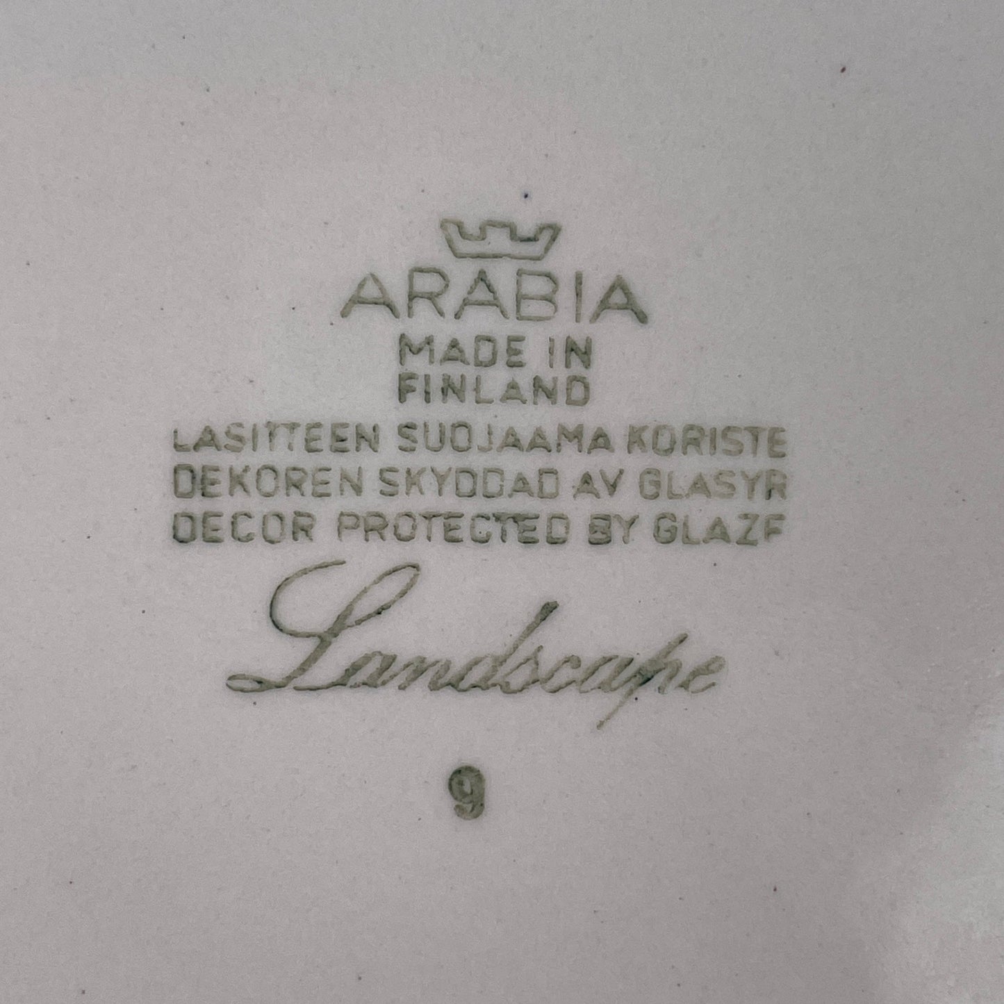 Middagstallerken, fajance, Arabia - Mission Afrika Genbrug