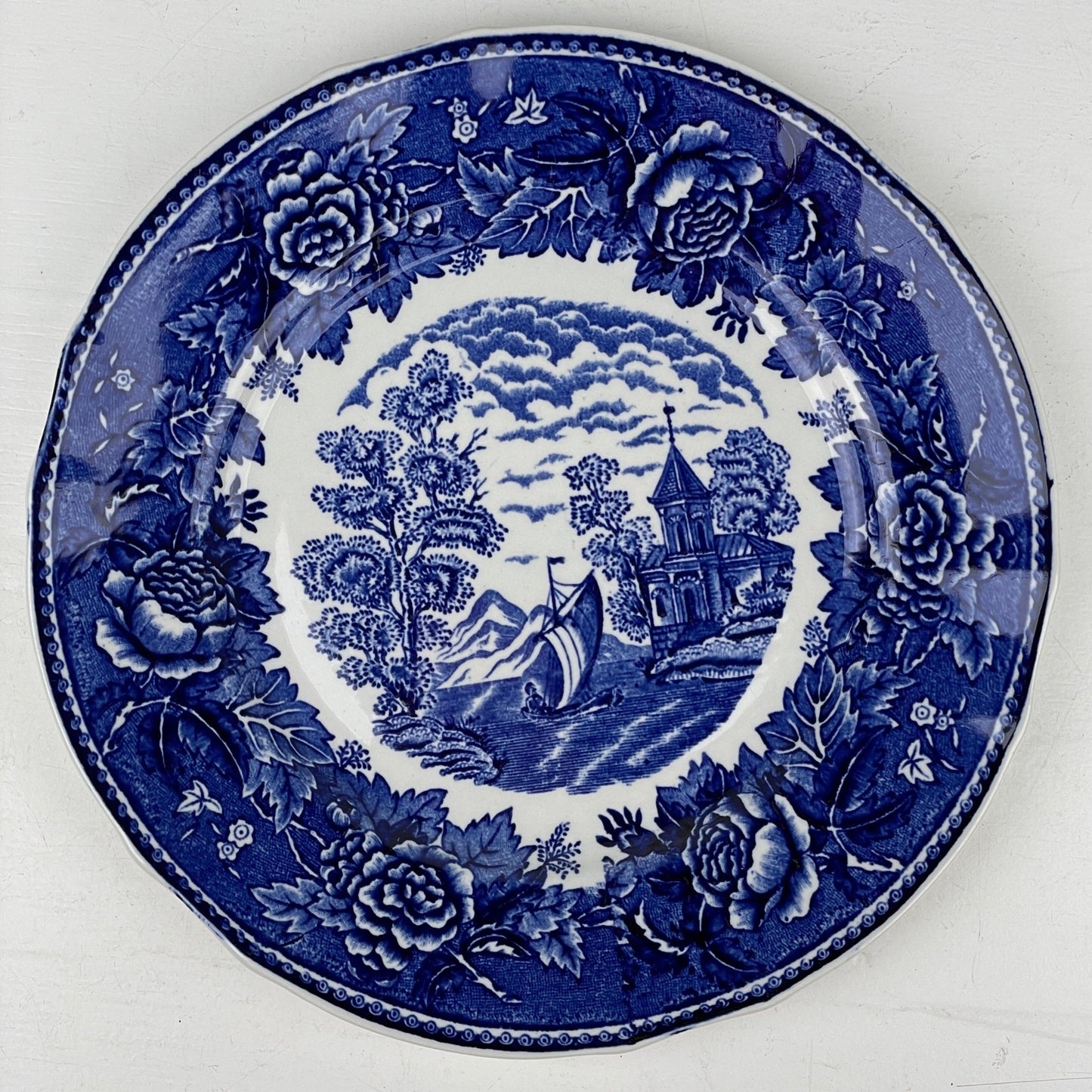 Middagstallerken, fajance, Arabia - Mission Afrika Genbrug