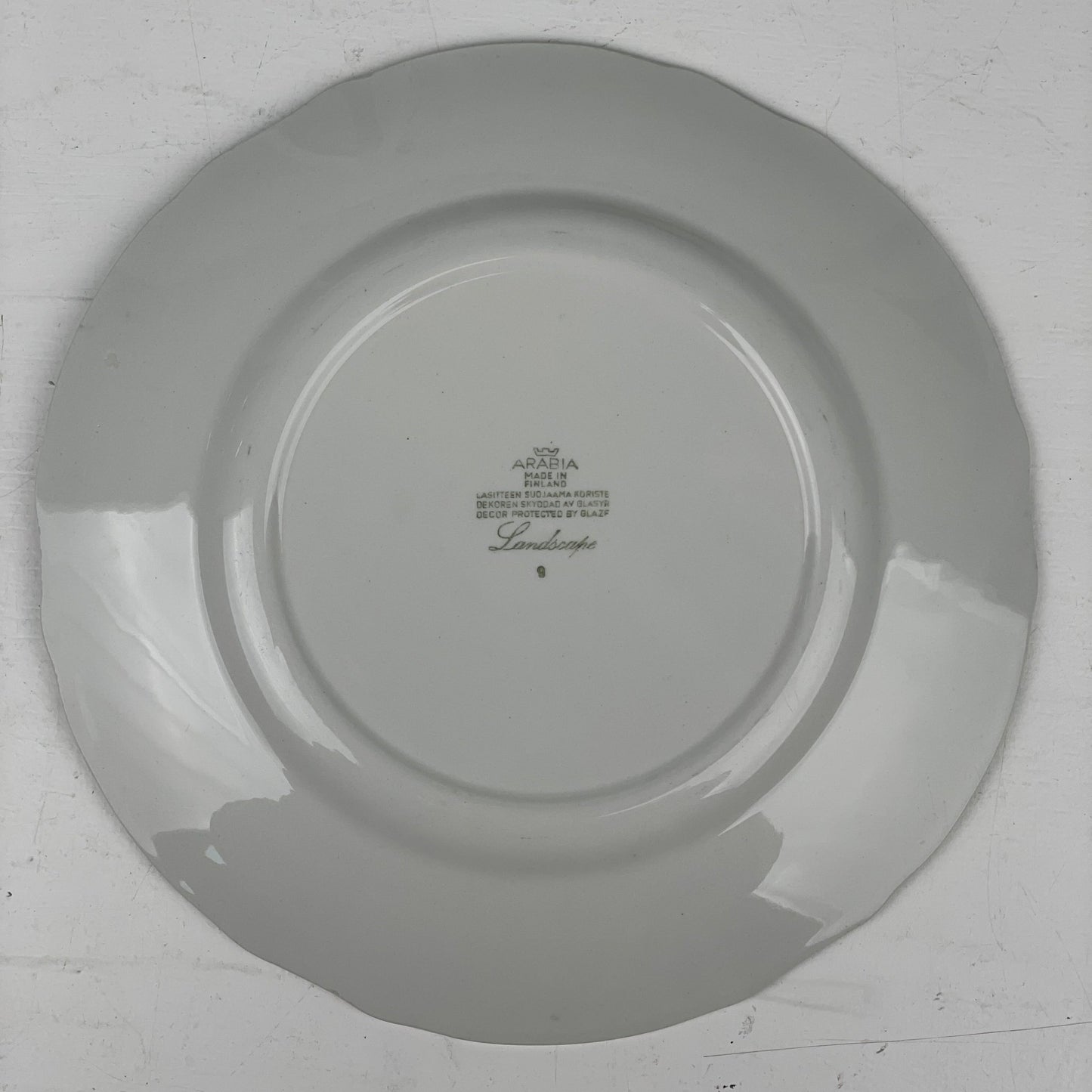 Middagstallerken, fajance, Arabia - Mission Afrika Genbrug