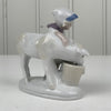 Porcelæns figur, pige med kalv - Mission Afrika Genbrug
