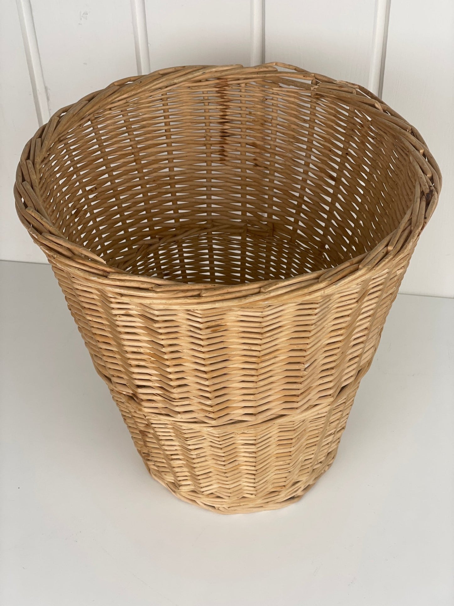 Retro Rattan fletkurv - Mission Afrika Genbrug
