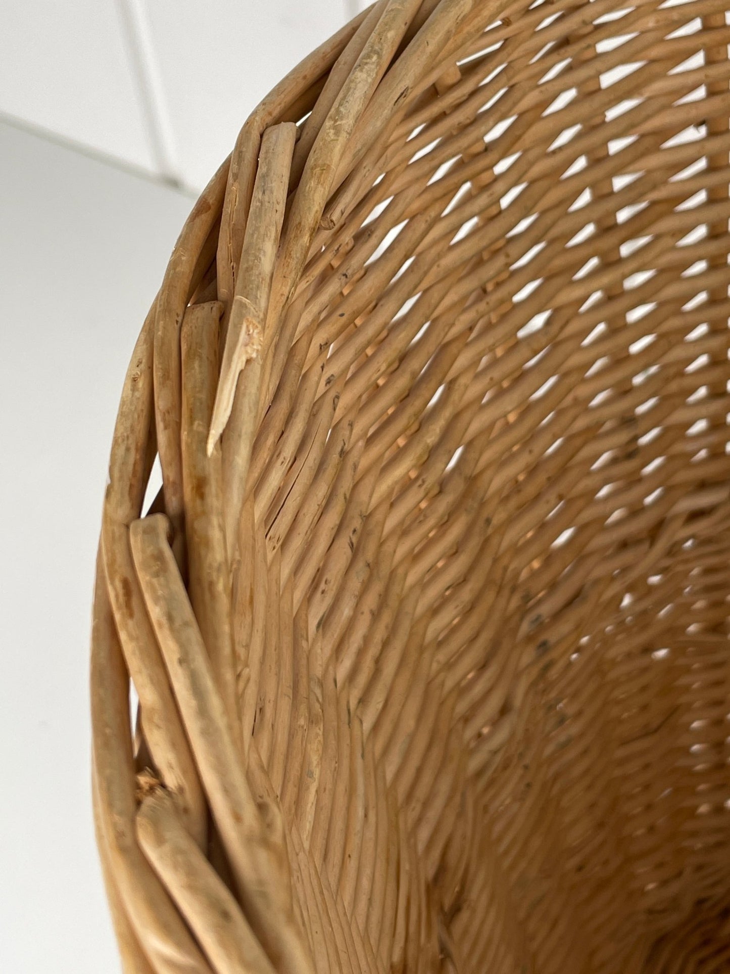 Retro Rattan fletkurv - Mission Afrika Genbrug