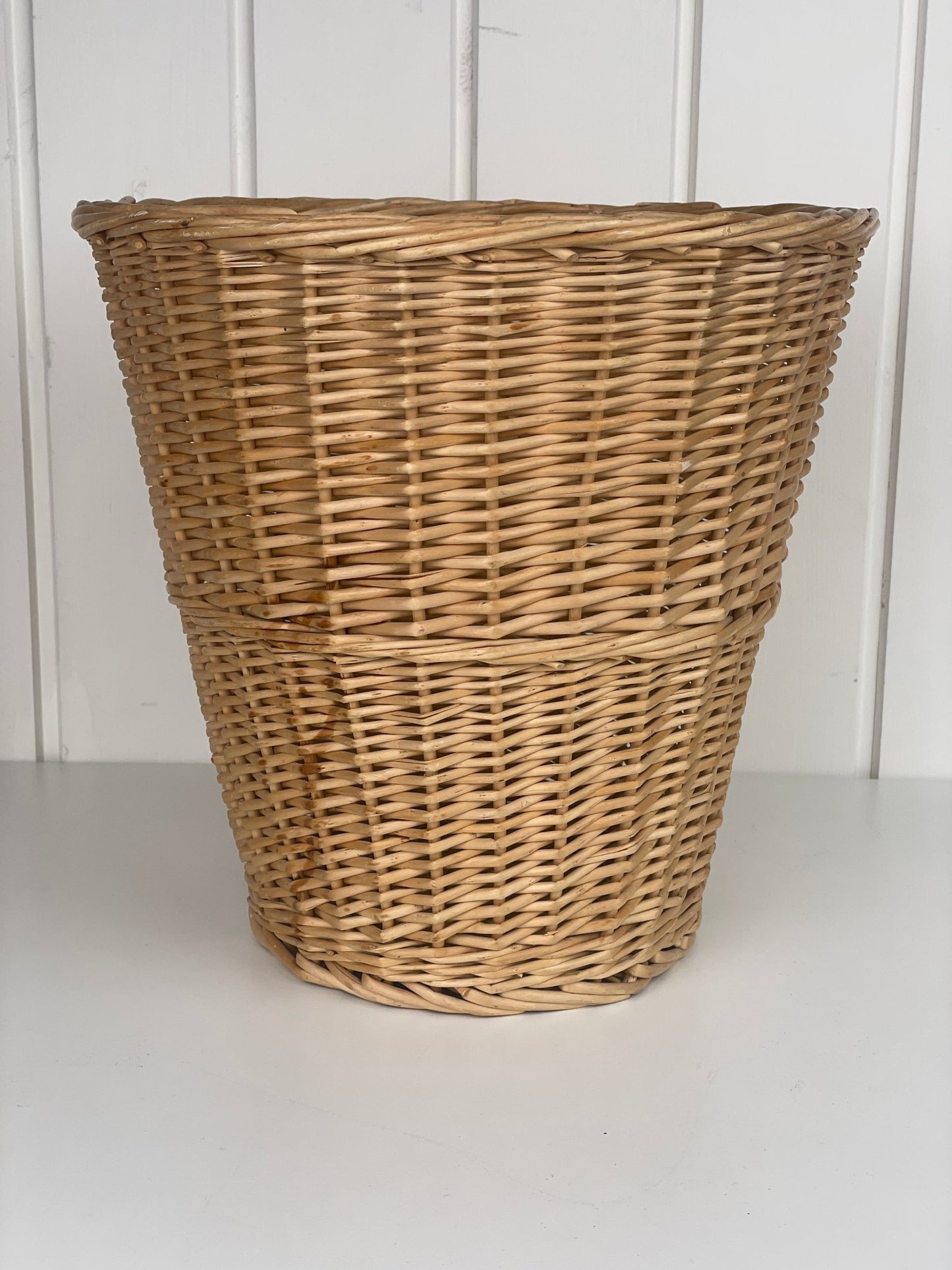 Retro Rattan fletkurv - Mission Afrika Genbrug