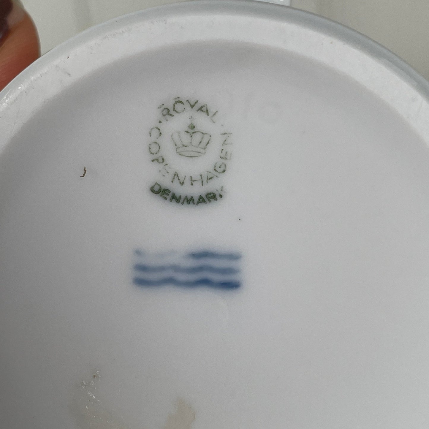 Royal Copenhagen “Domino” kaffekop med underkop - Mission Afrika Genbrug