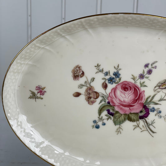 Royal Copenhagen Frisenborg ovalt fad - Mission Afrika Genbrug