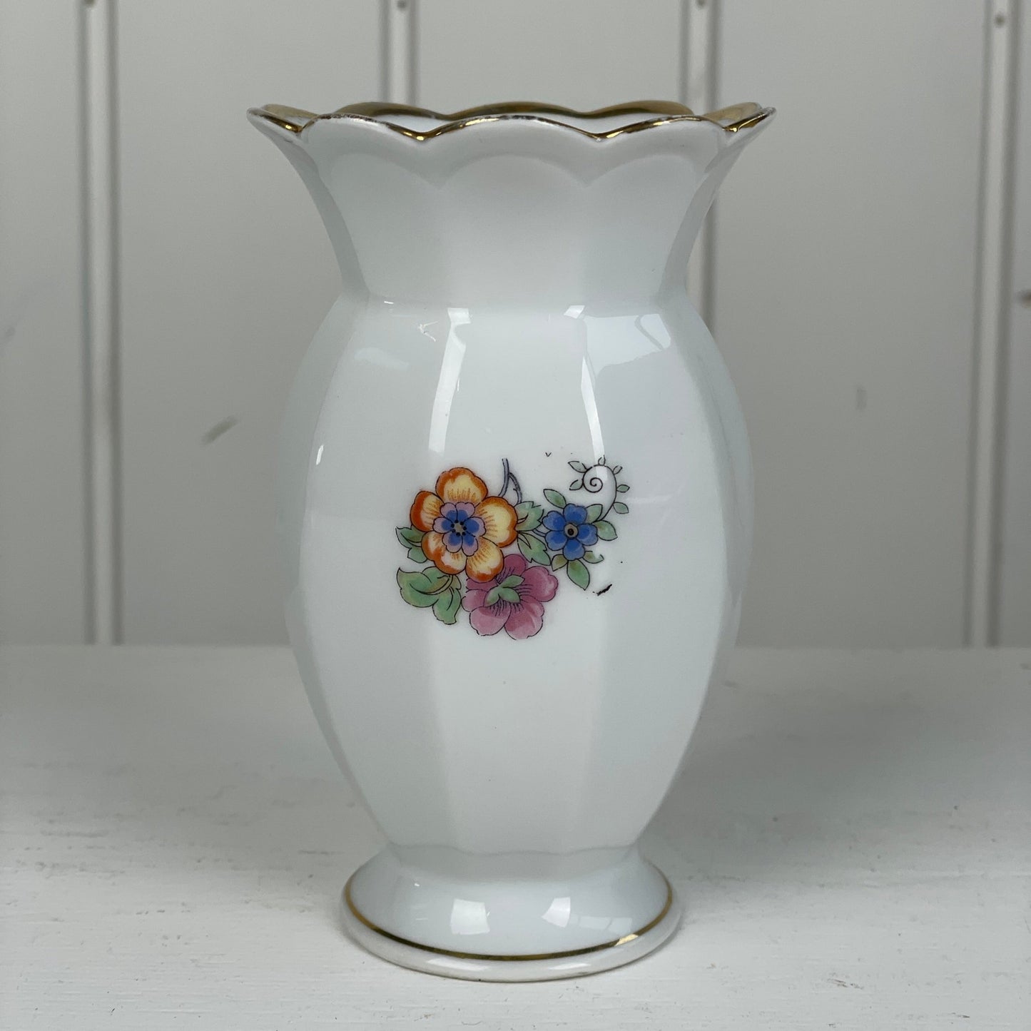 Silesia vase med fuglemotiv - Mission Afrika Genbrug