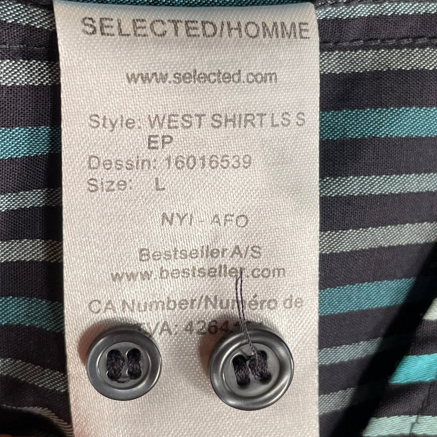 Skjorte str L - Mission Afrika Genbrug