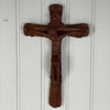 Stor håndskåret krusifiks - Mission Afrika Genbrug