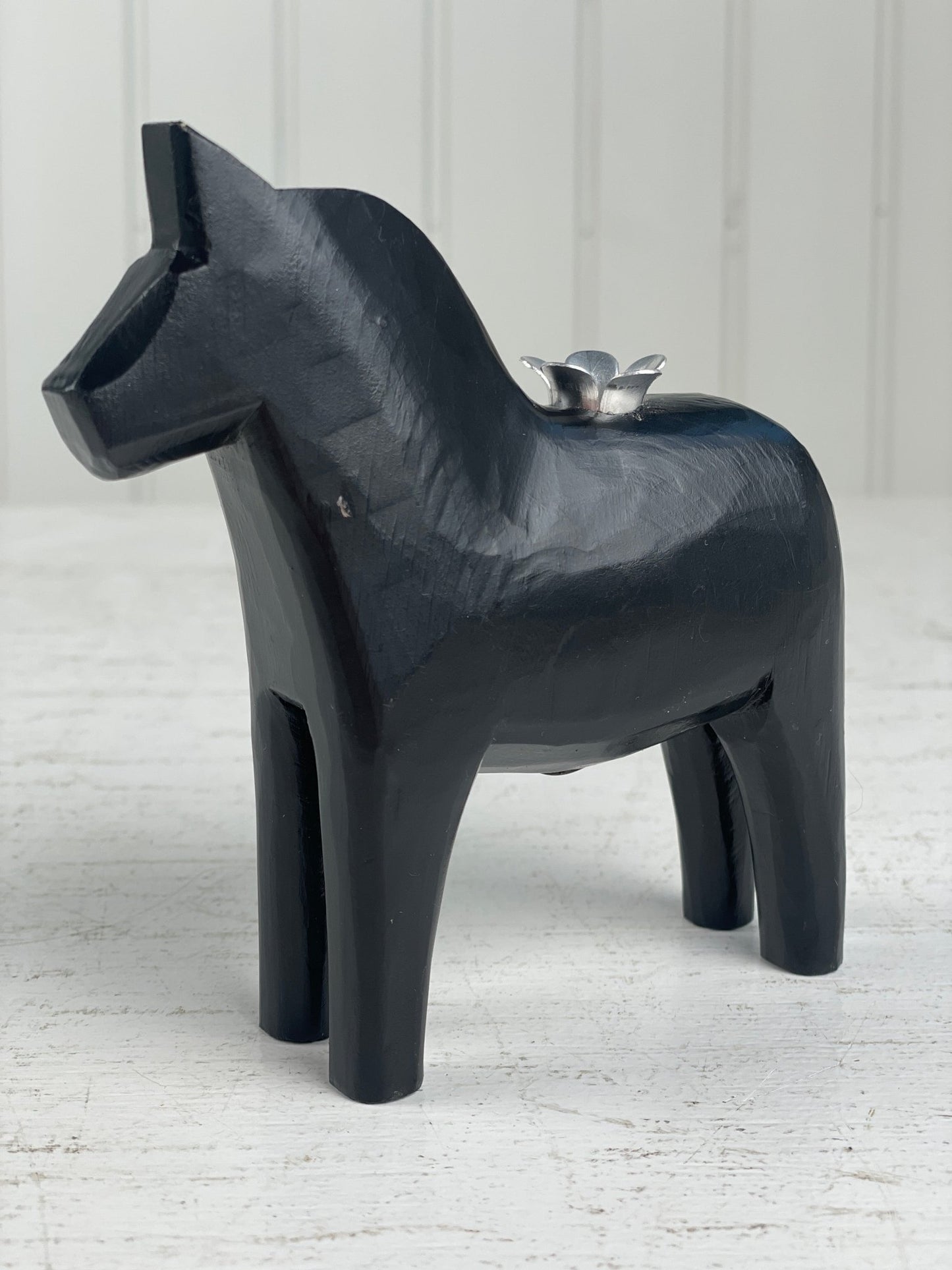 Svensk træhest til kertelys - Mission Afrika Genbrug