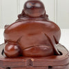 Træfigur, Happy Buddha - Mission Afrika Genbrug