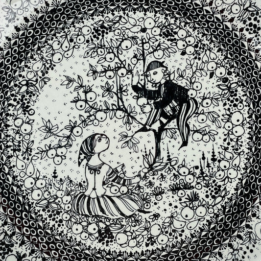 Vægplatte, “Efterår”, Bjørn Wiinblad - Mission Afrika Genbrug