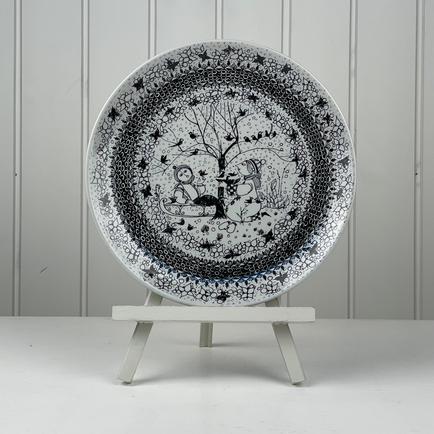 Vægplatte, “Vinter”, Bjørn Wiinblad - Mission Afrika Genbrug