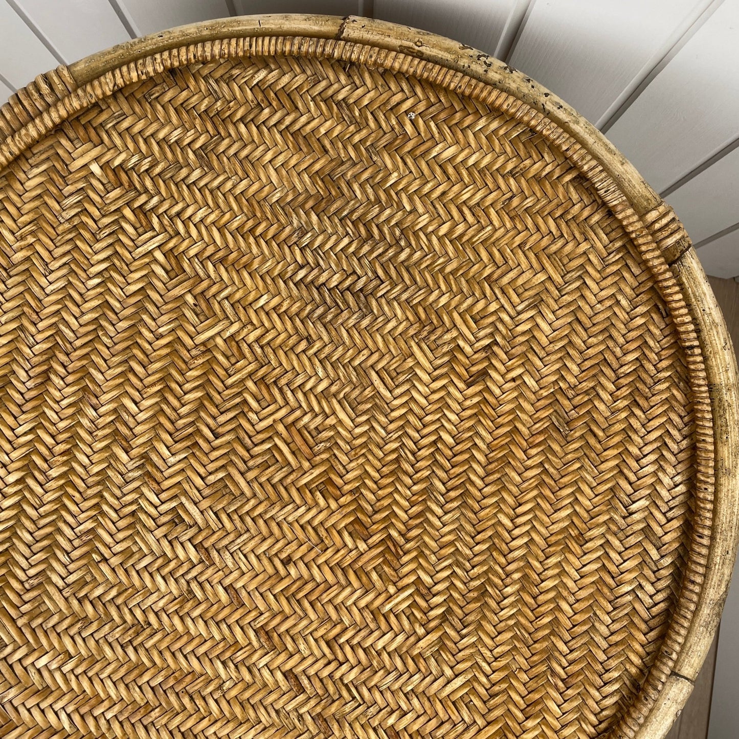 Vintage bambus/rattan sidebord / sofabord - Mission Afrika Genbrug