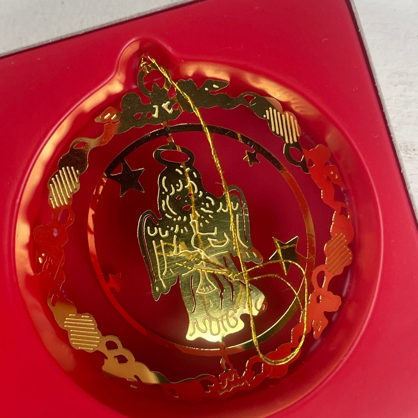 Vintage “Brass” juleophæng - Mission Afrika Genbrug