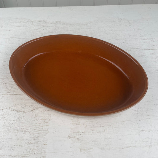 Vintage ildfast lerfad 36,5cm - Mission Afrika Genbrug