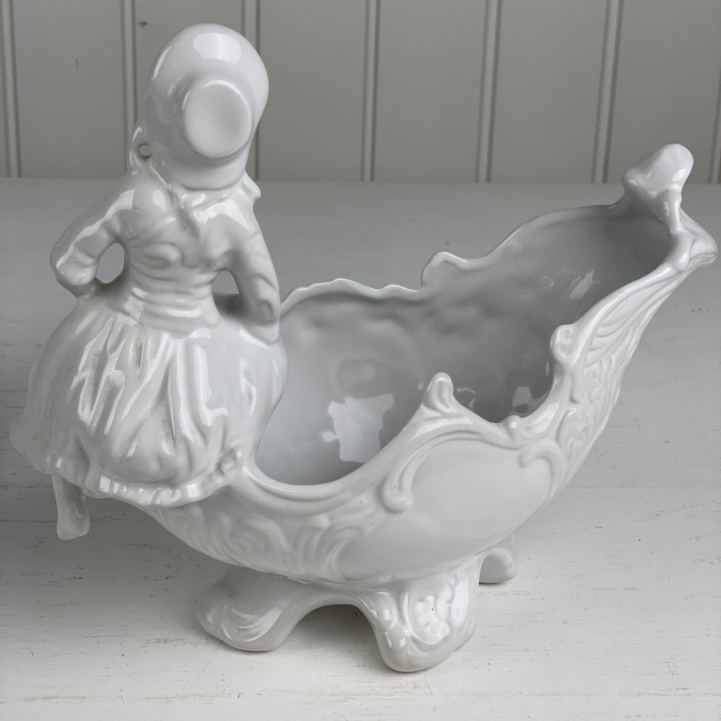 Vintage piedestalvase/skjuler - Mission Afrika Genbrug