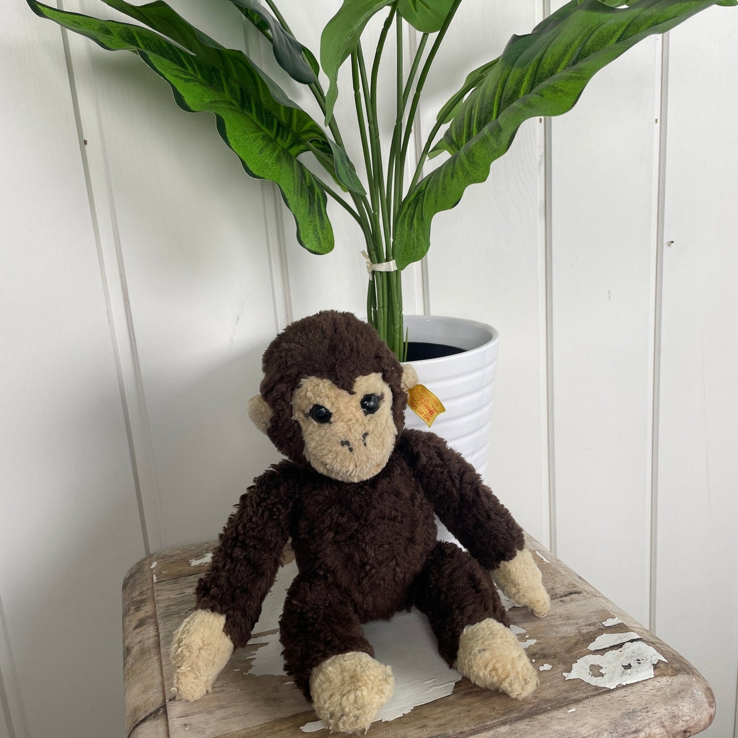 Vintage Steiff bamse. Håndlavet. 27cm. - Mission Afrika Genbrug