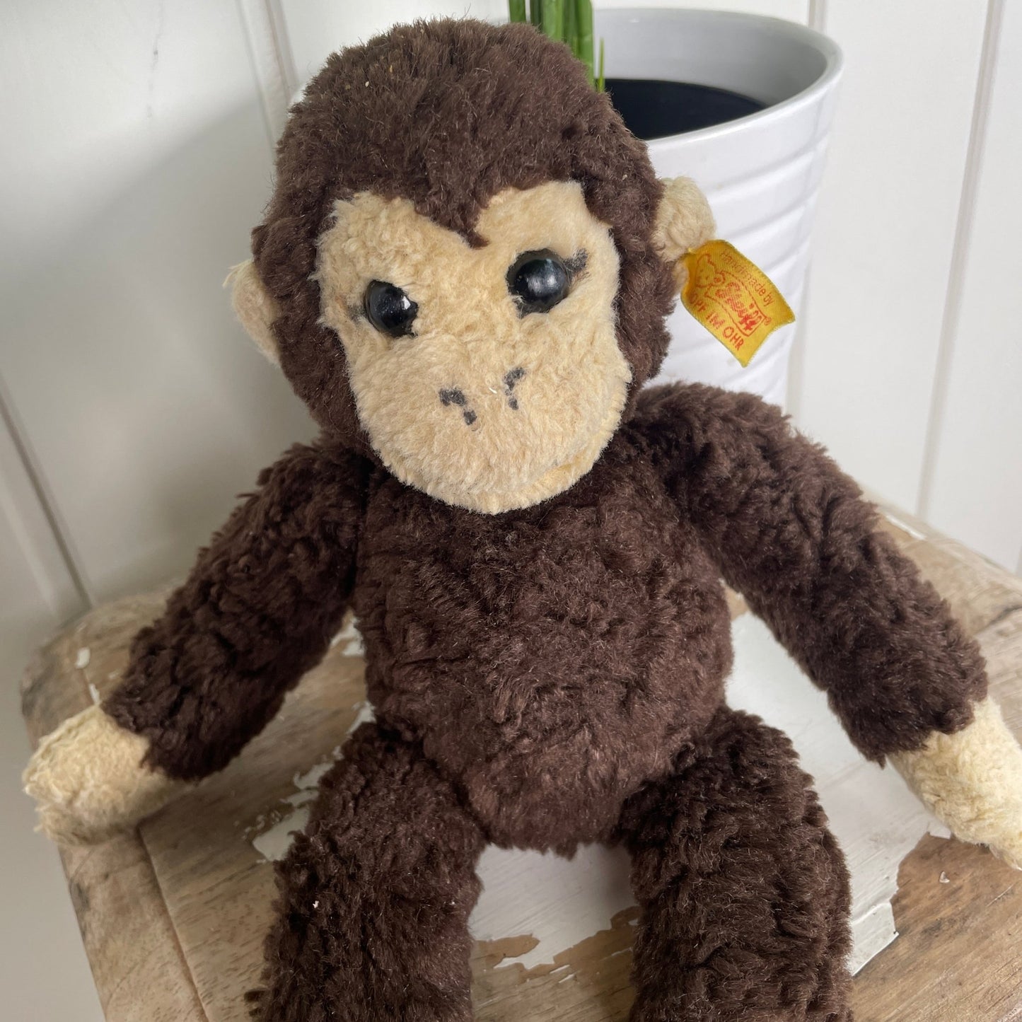 Vintage Steiff bamse. Håndlavet. 27cm. - Mission Afrika Genbrug