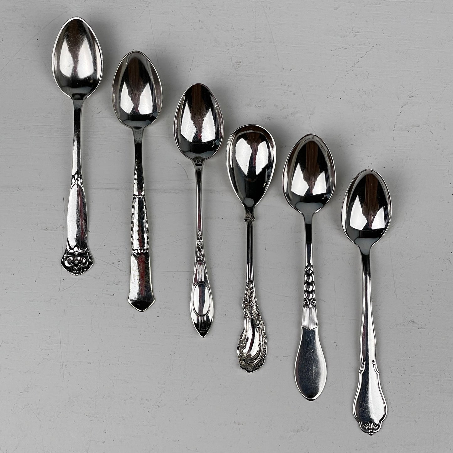 Vintage teske mix, 6 stk. - Mission Afrika Genbrug