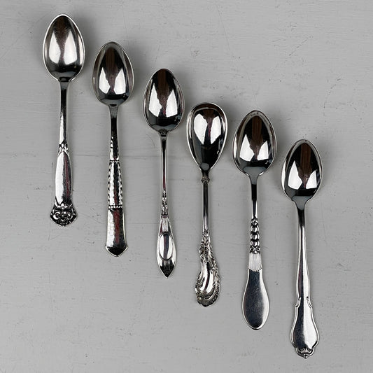 Vintage teske mix, 6 stk. - Mission Afrika Genbrug