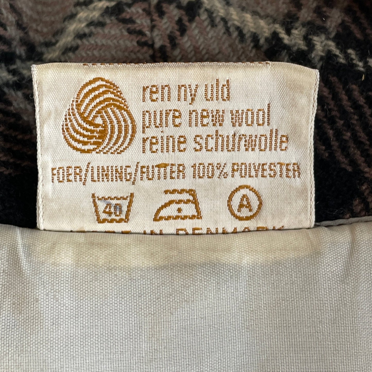 Vintage uldfrakke, str. XL - Mission Afrika Genbrug