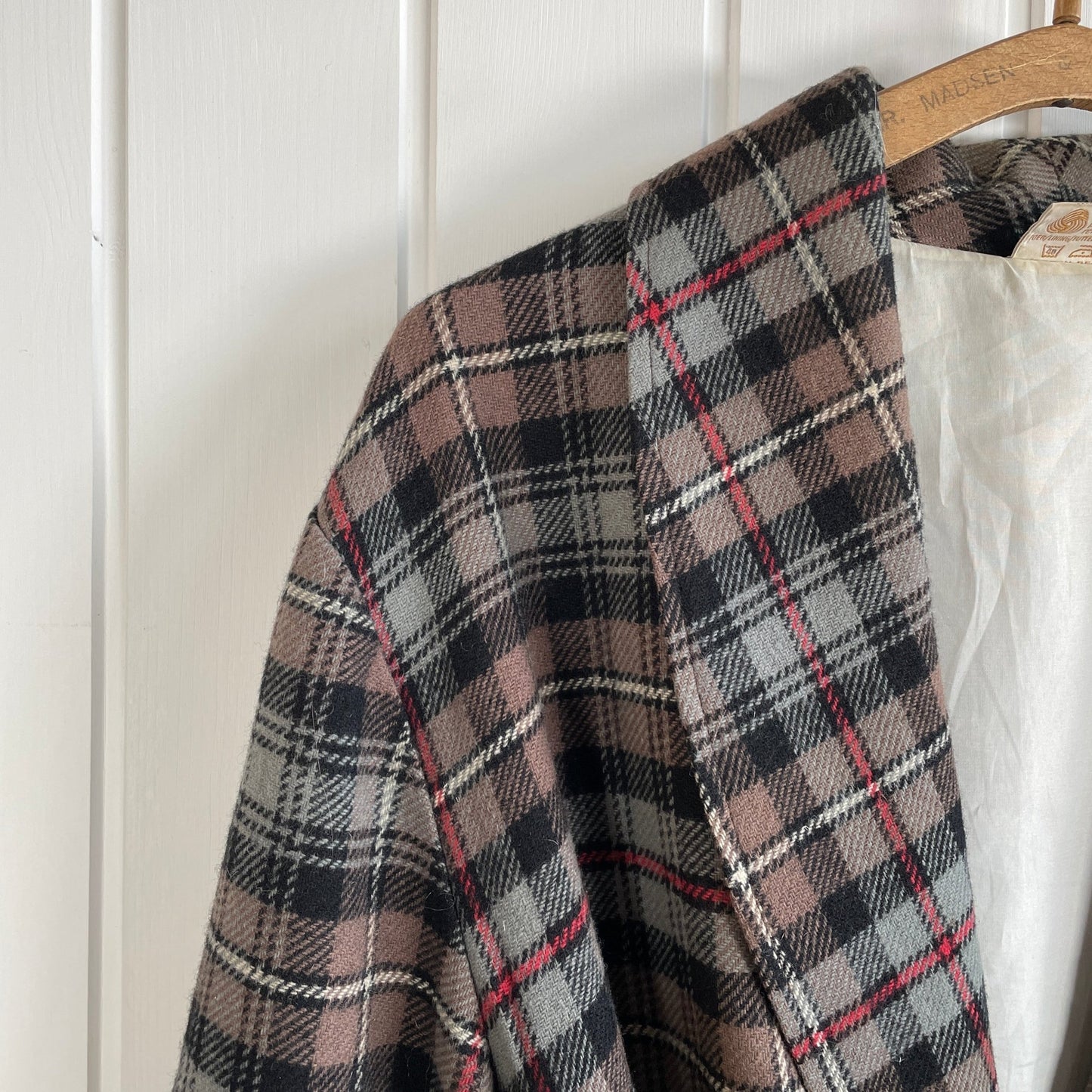 Vintage uldfrakke, str. XL - Mission Afrika Genbrug