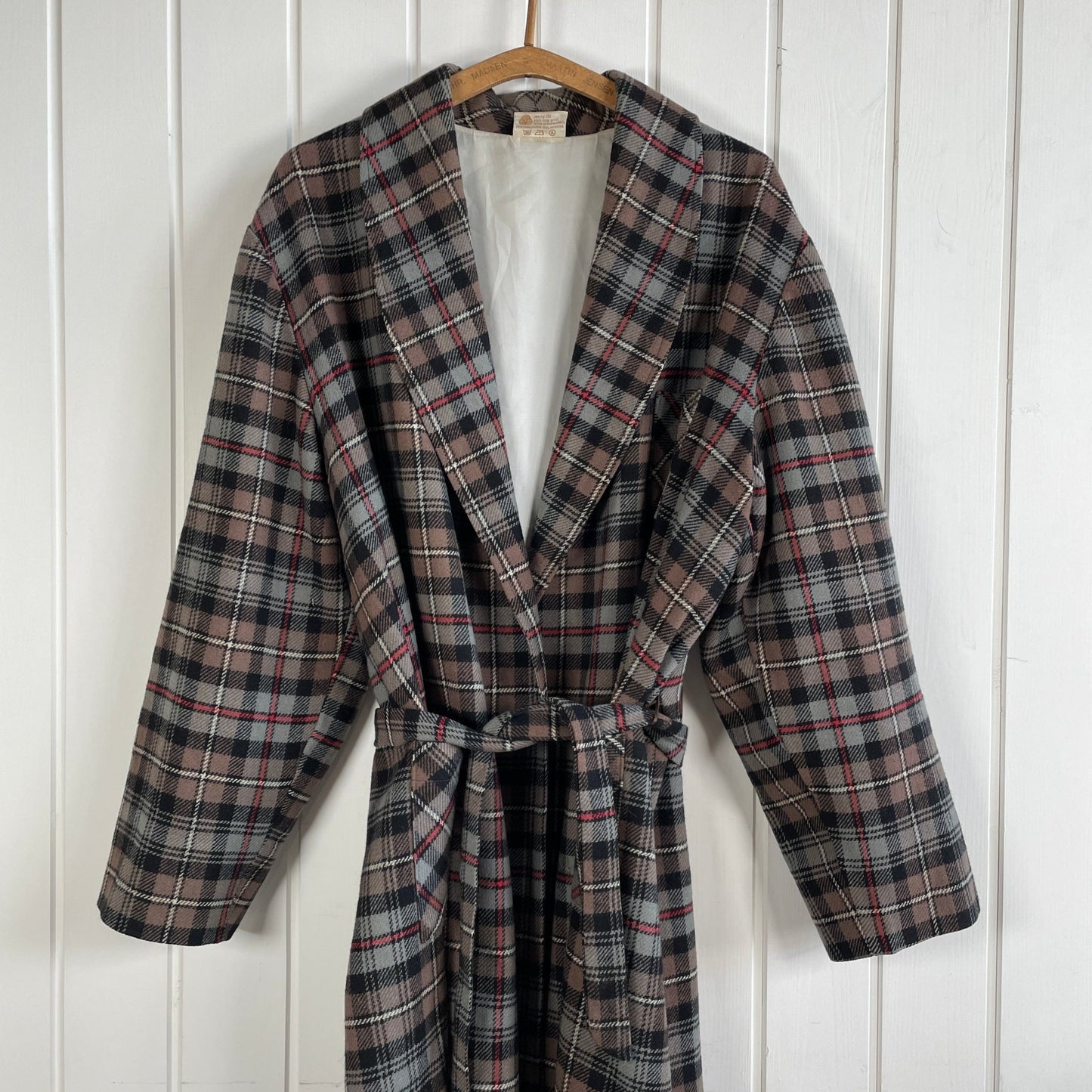 Vintage uldfrakke, str. XL - Mission Afrika Genbrug