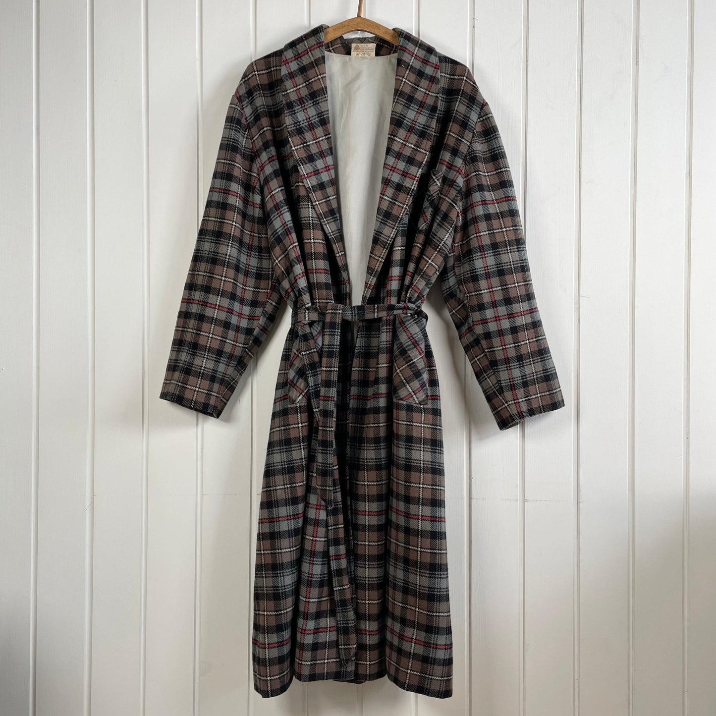 Vintage uldfrakke, str. XL - Mission Afrika Genbrug