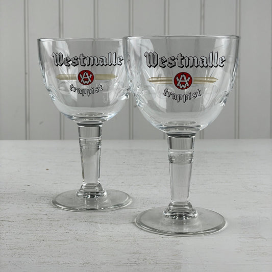 Westmalle Trappist øl glas 2 stk - Frk. Rose