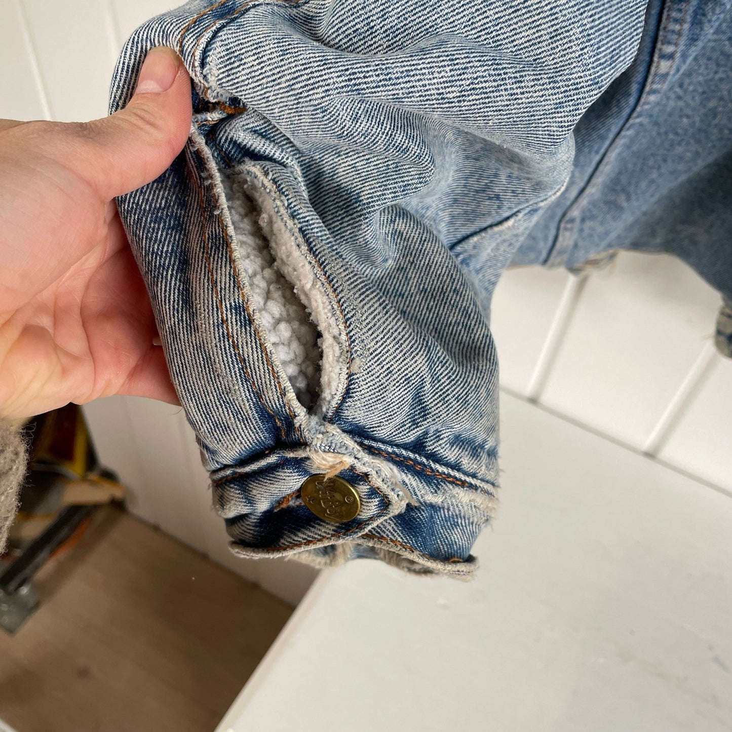 Witboy oversize vintage denimjakke - Mission Afrika Genbrug