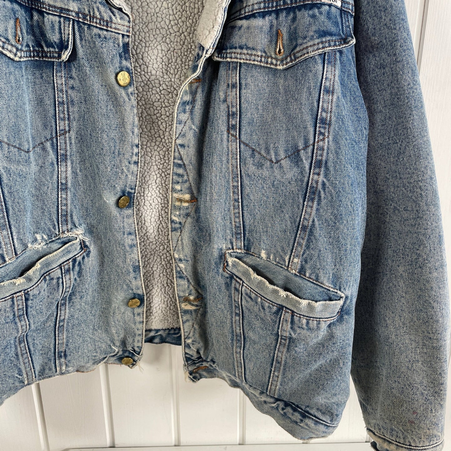Witboy oversize vintage denimjakke - Mission Afrika Genbrug